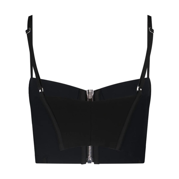 BNWT Versace Zip-Up Cropped Bustier Top! - Picture 2 of 5